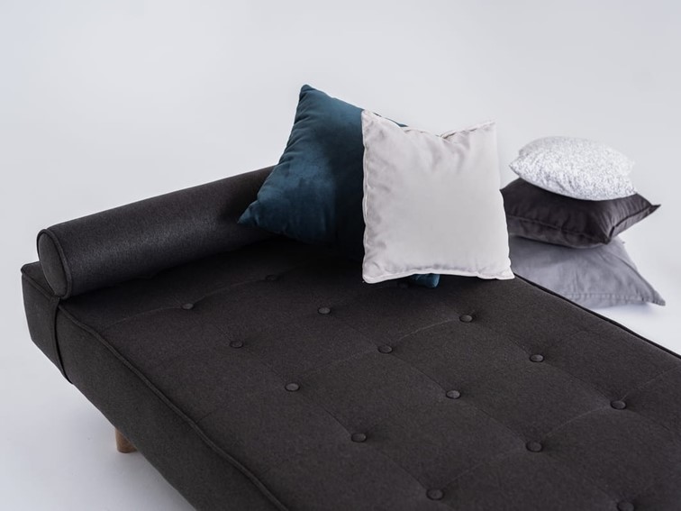 Leżanka TOPIC WOOD Karbon/Naturalny