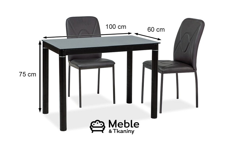 Stół GALANT 100x60 Czarny