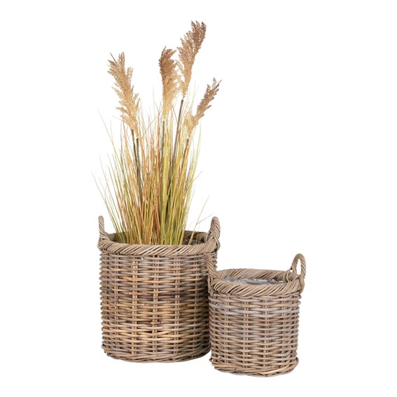 Zestaw 2 Koszy Dekoracyjnych GILI Naturalny