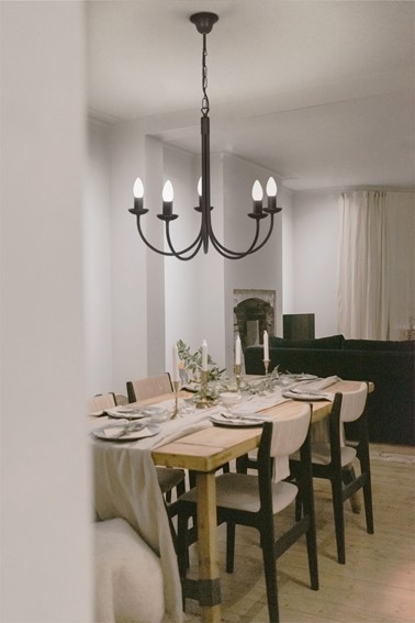 Żyrandol HARIS K-4971 Czarny