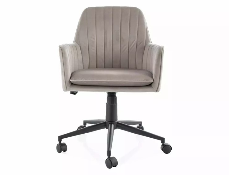 Fotel Obrotowy Q-886 Velvet Czarny/Ciemny Beżowy Bluvel 40