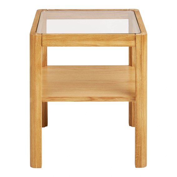 Stolik Kawowy LOURMARIN 40x40cm Dąb Naturalny