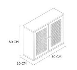 Szafka Wisząca BALI Naturalna