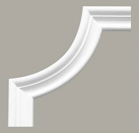 Narożnik Naścienny Gładki LNG-07-1 17 cm Biały