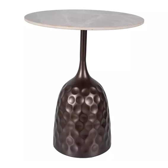 Ława MUTTI fi50 Szary Marmur/Brąz Antyczny