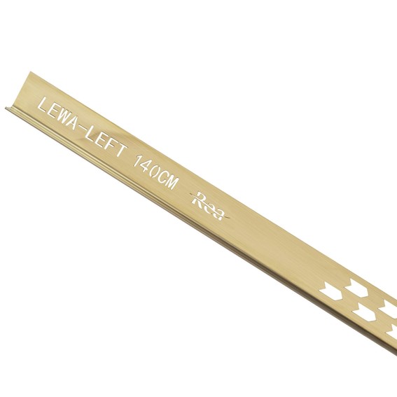 Listwa Spadkowa Brodzikowa Lewa 140cm Złoty Szczotkowany