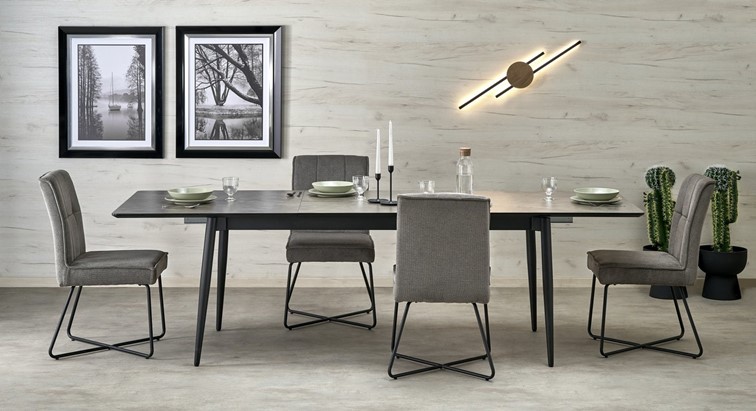 Stół Rozkładany CHARLES (180-260)x90 Popielaty