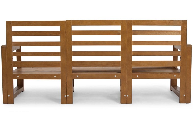 Sofa Ogrodowa MALTA 3-Osobowa Brązowy/Grafit