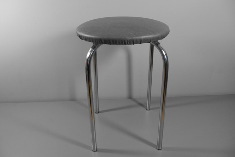 Taboret TOP Chrom/Szary (St-24)