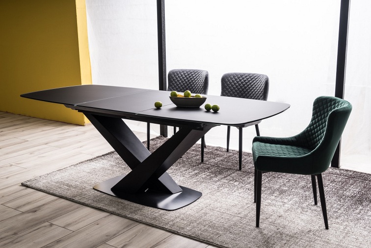 Krzesło Colin B Velvet Czarny/Beż Bluvel 28