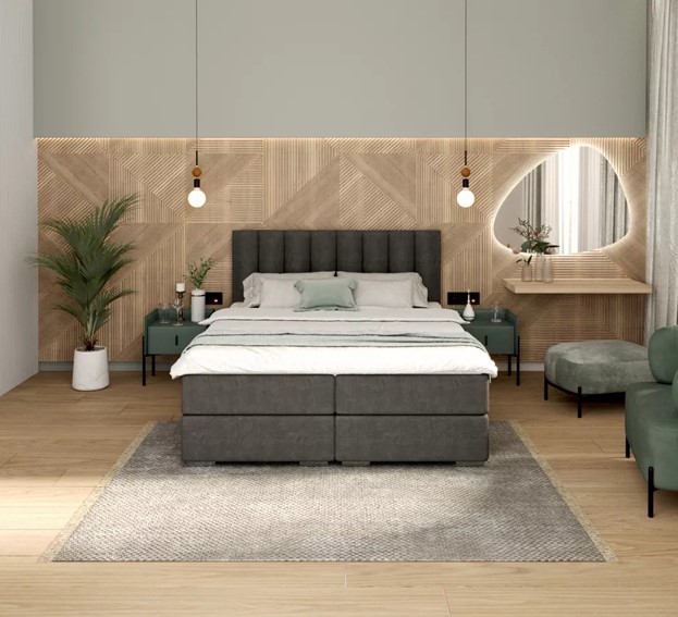 Łóżko Kontynentalne LINCOLN 180x200