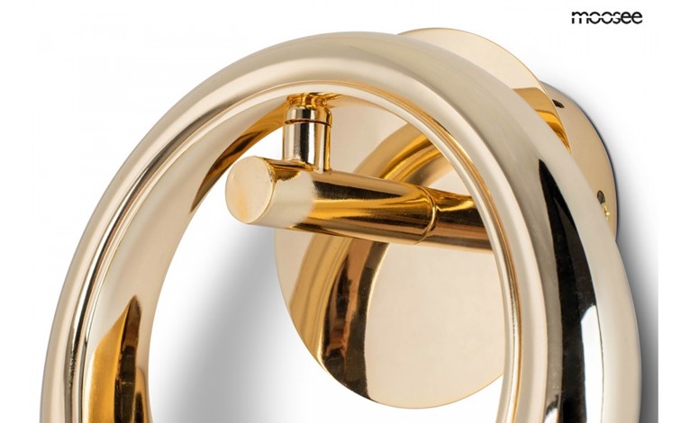 Lampa Ścienna HELIOS Złoty