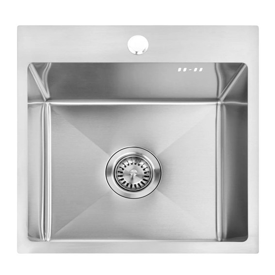 Zlewozmywak Stalowy LEO 40 Nikiel Szczotkowany