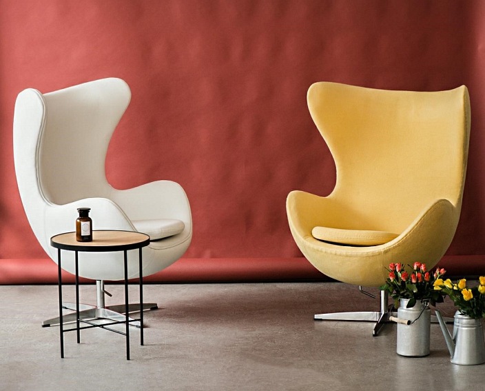 Fotel Jajo 66x78x106 Biała Skóra Premium 01