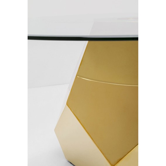 Stolik Kawowy RICCHEZZA Fi90cm Złoty