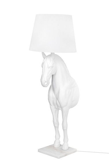Lampa Podłogowa Koń Horse Stand S 45x40x120 Biały