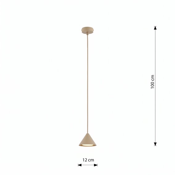 Lampa Wisząca ELIT 1 Beżowy