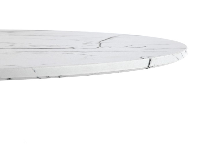 Stół Denver 80x73 Biały/Marmur