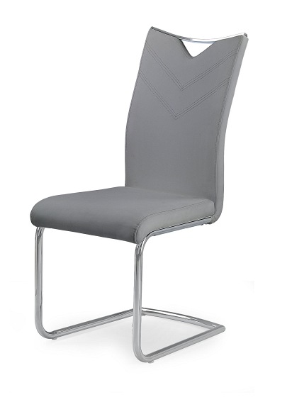 Krzesło K224 Chrom/Popiel Ekoskóra