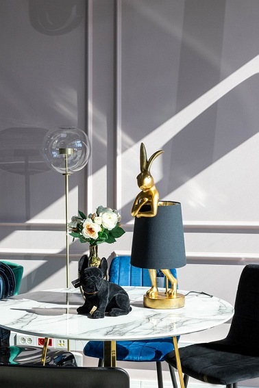 Lampa Stołowa Rabbit 26x23x68 Złoty/Czarny