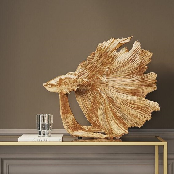 Dekoracja BETTA FISH S Złoty