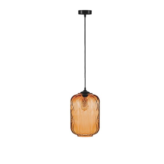 Lampa Wisząca AURELLA 1S Czarny/Brązowy