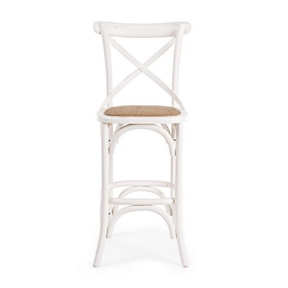 Krzesło Barowe CROSS Biały