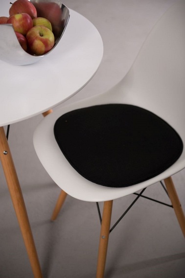 Poduszka na Krzesło Side Chair 36x41x1 Czarna