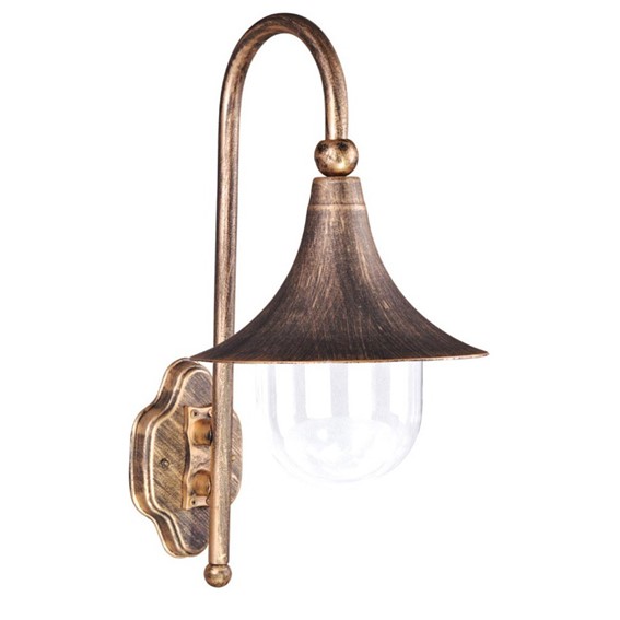 Kinkiet Zewnętrzny BOSTON K-8125 Czarny/Złoty