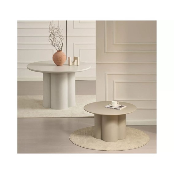 Stół ROSALIA Fi120cm Ecru