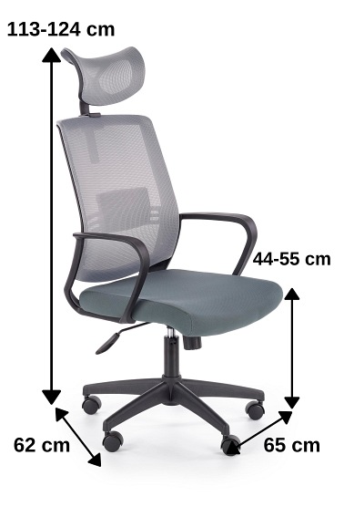 ARSEN fotel pracowniczy popiel