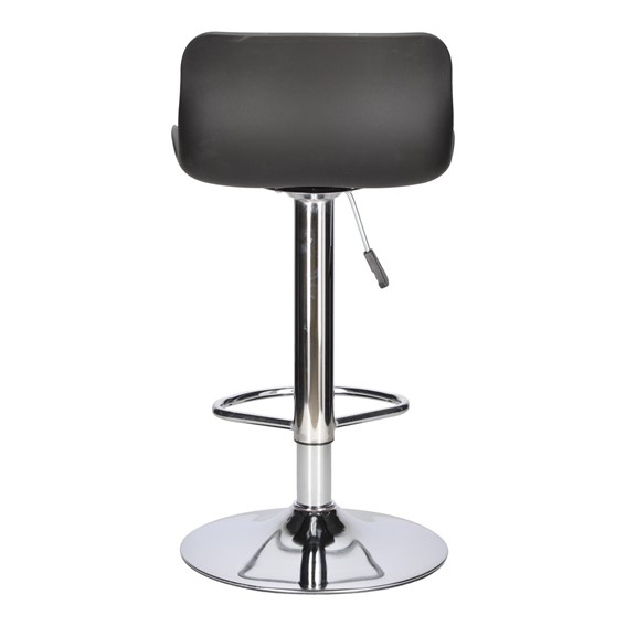 Stołek Barowy INGE Czarny/Chrom