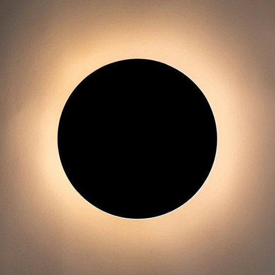 Lampa Ścienna SHADOW SUN Czarny