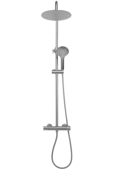 Zestaw Natryskowy VINCENT z Termostatem Nikiel Szczotkowany