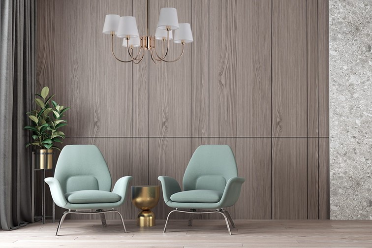 Żyrandol MAGNUM 6 Złoty