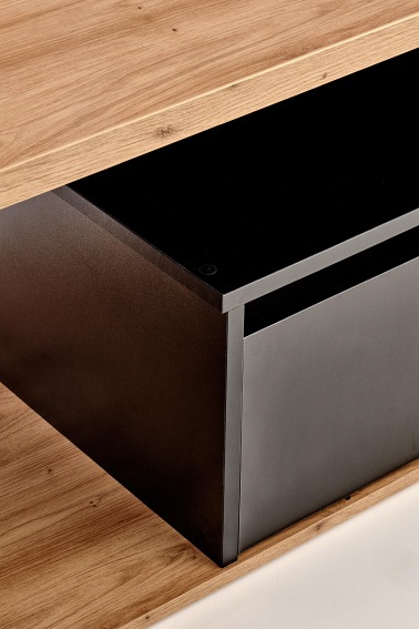 Ława Pantera 60x110x50 Dąb Wotan/Czarny