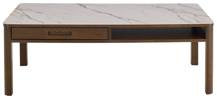 Stół Rozkładany SOUTHAMPTON 130x70 Beżowy/Brązowy