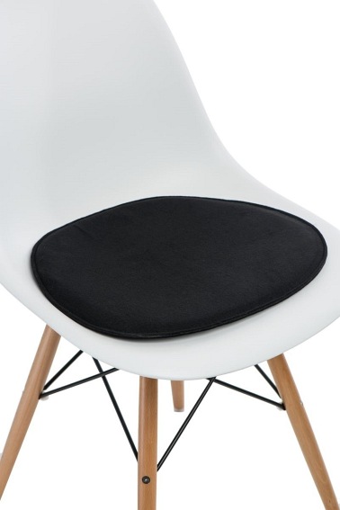 Poduszka na Krzesło Side Chair 36x41x1 Czarna