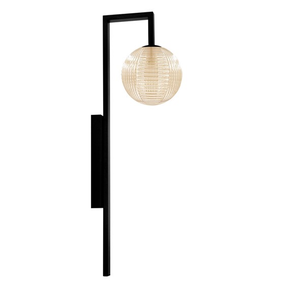 Kinkiet EMIR K-5768 Bursztynowy/Czarny