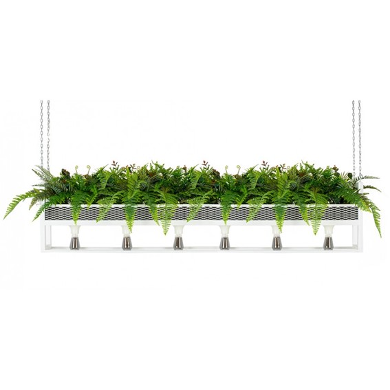 Lampa Wisząca/Kwietnik SEMIRA 180 INDUSTRIAL Biały/Zielony