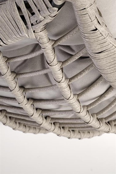 Fotel Ogrodowy RASMUS Czarny/Popiel