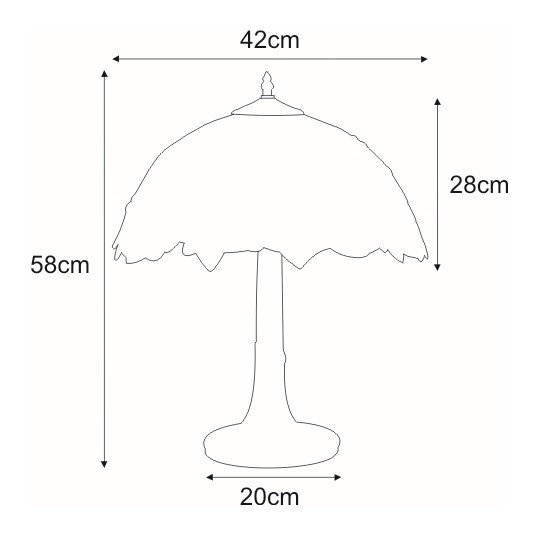 Lampa Stołowa FARINA K-G161420 Wielokolorowy