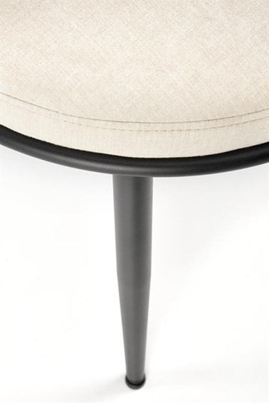 Krzesło K516 Czarny/Jasny Beżowy