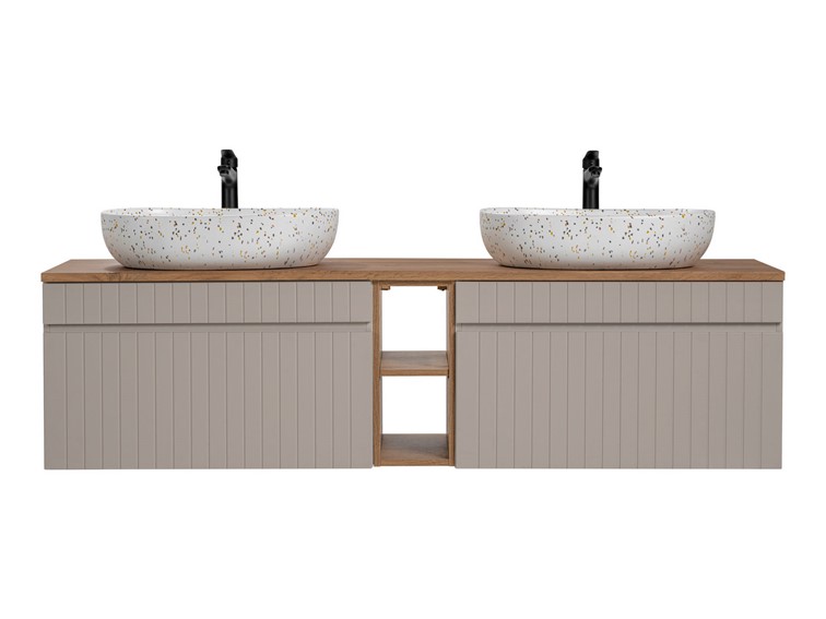 Zestaw Mebli Łazienkowych ICC B LILI-MW21 81-01 180cm Kaszmirowy/Dąb
