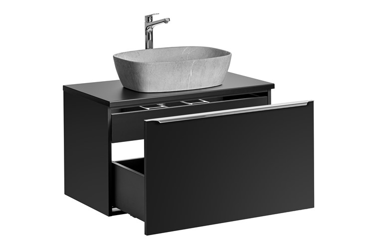 Zestaw Mebli Łazienkowych SFBL B UN. ANNA MH1 80cm Czarny