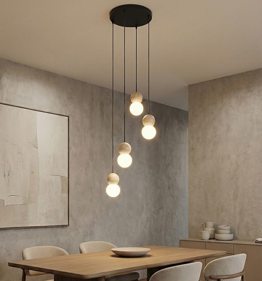 Lampa Wisząca LOOP 4 Czarny