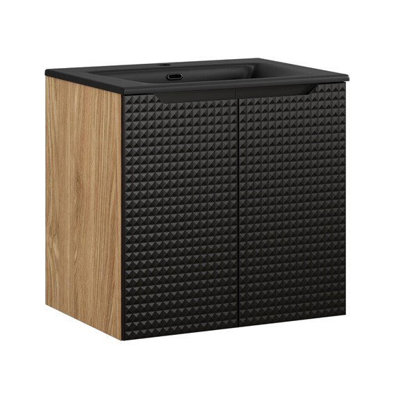 Zestaw Meblowy SKY 60cm Dąb Olejowany/Czarny Mat