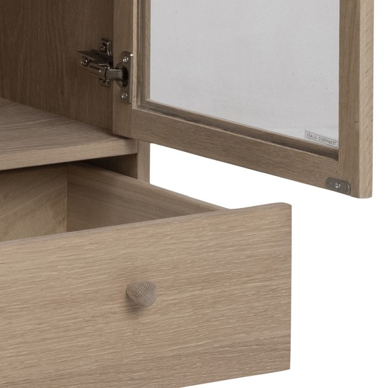 Gablota Aston 40x80x145 Dąb Bielony