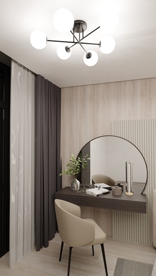 Lampa Sufitowa ROMA 6 Czarny/Opal