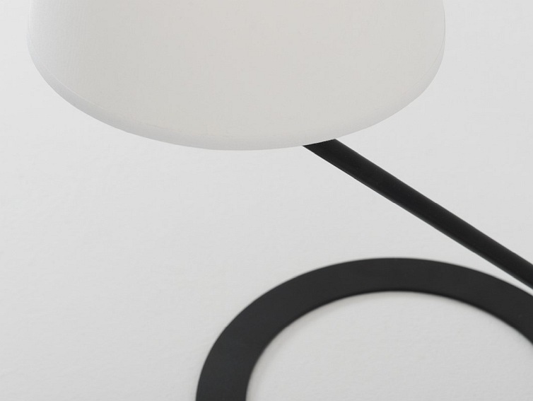 Lampa stołowa SHADE TABLE –klosz biały,czarny